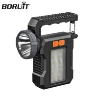 Đèn pin năng lượng mặt trời siêu sáng Type-C Đèn cắm trại có thể sạc lại Đèn làm việc chống nước ngoài trời