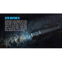 Đèn Pin Olight S2R  Baton II độ sáng tối đa 1150 lumens, chiếu xa 135m
