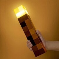 Đèn pin phát sáng Đèn pin Minecraft 28CM Đèn LED độ sáng cao Minecraft cầm tay hoặc treo tường