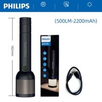 Đèn pin Philips PRO độ sáng 1000 lumen chiếu xa 420m cổng sạc USB- Đèn Siêu Sáng 3 Chế Độ