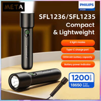 Đèn Pin Philips SFL1236/SFL1235  LED 4 Chế Độ Pin 18650 Tiện Dụng Cho Cắm Trại