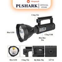 Đèn pin PTLUXURY siêu sáng chiếu xa 500m chống thấm nước có chân đế -  Đèn pin cầm tay mini siêu sáng