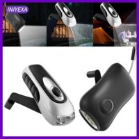 Đèn pin quay tay 3 đèn pin LED Đèn cắm trại cho thể thao ngoài trời