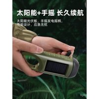 Đèn pin quay tay mini đa chức năng, đèn pin nhỏ ngoài trời, sạc năng lượng mặt trời, siêu sáng, ánh sáng mạnh, đèn pin di động