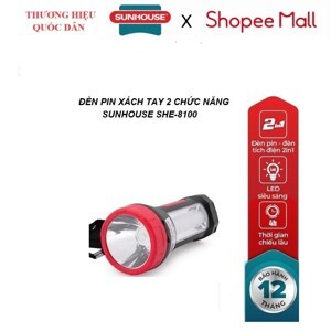 Đèn pin sạc đa năng Sunhouse SHE-8100