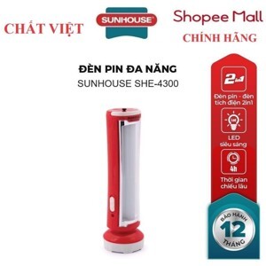 Đèn pin sạc đa năng Sunhouse SHE-4300