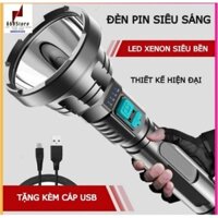 ĐÈN PIN SẠC ĐIỆN SIÊU SÁNG SIÊU TO CHỐNG NƯỚC SÁNG 3 CHẾ ĐỘ HÀNG CAO CẤP
