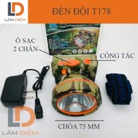 ĐÈN PIN SẠC ĐỘI ĐẦU SIÊU SÁNG DUNG LƯỢNG PIN LÂU T178 [ LOẠI TỐT]