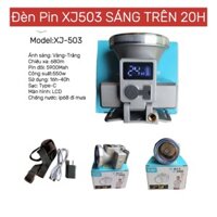 Đèn pin sạc đội đầu XJ503 sáng mạnh liên tục trên 18h, sáng yếu trên 40h