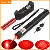 Đèn Pin Sạc Laser Sáng Đỏ 532nm Laser303 Phạm Vi 1500m Đến 2000m Có Nhiều Kiểu Chiếu Sáng Tích Hợp ngochanshop