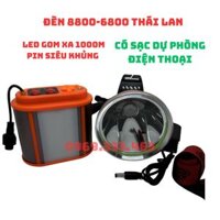 Đèn pin siêu sáng 6800 8800 thái lan chiếu xa 1000m pin khủng 20-30 giờ sáng