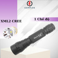 Đèn pin siêu sáng cầm tay 501B led xml2 đèn bin cầm tay vỏ hợp kim nhôm chống nước công tắc đuôi 1 chế độ sáng trắng 10W