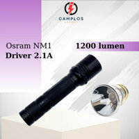 Đèn pin siêu sáng cầm tay led osram Nm1 1200 lumen đèn bin cầm tay chiếu xa vỏ hợp kim nhôm chống nước pin 18650