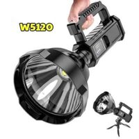 Đèn pin siêu sáng chiếu xa 1000m W5120 có cổng sạc USB cho điện thoạii