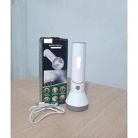 Đèn pin siêu sáng, có sạc chân USB, kèm bóng đèn học tích điện tiện lợi, cầm tay đa năng 2 trong 1