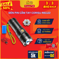 Đèn Pin Siêu Sáng Corisu Ray Bow 1122 - Chống Nước - Zoom Xa Gần 700M - Sạc Được Điện Thoại