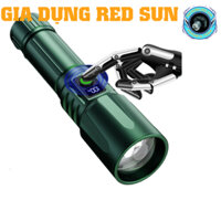 đèn pin siêu sáng, đèn pin chống nướcT818 gắn xe đạp, soi ếch, hầm mỏ, du lịch, làm việc  đêm, Gia dụng red sun