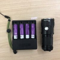 Đèn pin siêu sáng Supfire M6 siêu khủng, 4 pin, 32w, hợp kim nhôm – (mã DP93)