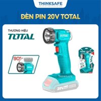 Đèn pin siêu sáng Total TWLI20258 đèn di động dùng pin 20V, kèm theo pin sạc, Đèn rọi ngoài trời chính hãng - Thinksafe