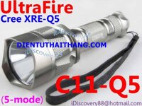 ĐÈN PIN SIÊU SÁNG ULTRAFIRE C11 CREE Q5