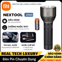 Đèn pin siêu sáng Xiaomi Nextool NE0126 LED 2000 siêu bền ,chống nước IPX7 - khoảng cách chiếu 380m - tặng kèm pin xịn