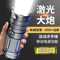 Đèn Pin Siêu SángLEDĐèn Pin Laser Di Động Đa Chức Năng Có Thể Sạc Lại Ánh Sáng Mạnh Zoom Xa