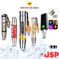 Đèn pin soi đá quy nhiều màu đèn soi cua tiên giấy tờ đa năng ánh sáng mạnh đầy đủ sạc pin JSP