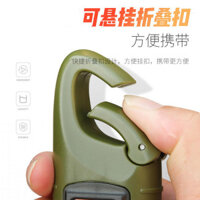 Đèn pin tạo điện quay tay đa chức năng mini nhỏ gọn chiếu sáng khẩn cấp ngoài trời có thể sạc lại b