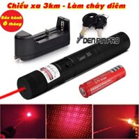 Đèn Pin Tia Laser Tia Đỏ - Đốt Cháy Que Diêm