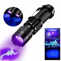 Đèn pin UV Ultra Violet Đèn pin Blacklight Light đèn kiểm tra 395/365 nm