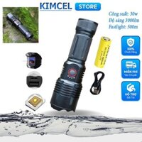 Đèn pin XHP90 W038 KIMCEL STORE siêu sáng đèn pin nhật chống nước pin trâu