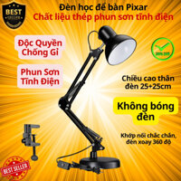Đèn Pixar, Đèn Học Chống Cận Thị, Đèn Đọc Sách, Đèn Làm Việc Để Bàn Chống Chói Mắt Lóa Mắt Bảo Vệ Mắt - Hàng Chính Hãng - Đen Không Tặng Bóng Đèn