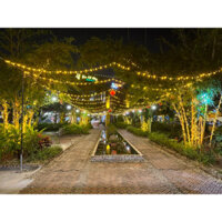 Đèn quấn cây led đúc f5 12v chống nước trang trí cảnh quan ngoài trời