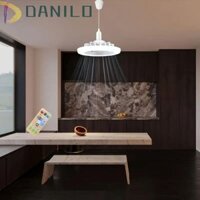 Đèn quạt DANILO E27, Đèn quạt E27 xoay 360 độ ABS, Giá đỡ đèn xoắn ốc E27 có thể điều chỉnh độ sáng hiện đại Quạt trần Led có đèn nhà hàng