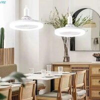 Đèn quạt FRE E27, Đèn quạt E27 có thể điều chỉnh ABS, Xoay 360 độ hương liệu có thể điều chỉnh độ sáng E27 Giá đỡ đèn xoắn ốc 2 trong 1 Quạt trần phòng ngủ