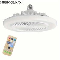 Đèn quạt SHENGDA E27, Đèn quạt E27 có thể điều chỉnh độ sáng, Xoay 360 độ E27 Giá đỡ đèn xoắn ốc Quạt trần Led có đèn nhà hàng