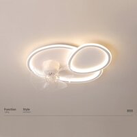 Đèn Quạt Trần Đám Mây 1 Quạt , Quay 360 độ QT105T