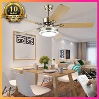 Đèn quạt trần LUXURY DECORATIVE FAN LAMP Cánh Gỗ, đèn LED - Đèn quạt trần trang trí chung cư, căn hộ cao cấp