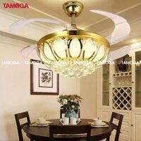 Đèn quạt trần pha lê TAMOGA KAYLINS 8015