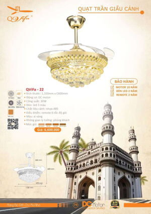 Đèn quạt trần ViFa-22