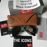 Đen Rayban ban ban đầu Aviator kính giá rẻ 3025