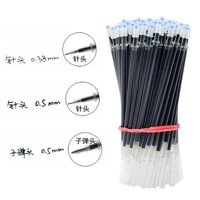 Đen Refill 0.5 Mm Bút Gel Refill 0.38 Nước Carbon Bút Văn Phòng Sinh Viên Cọ Mờ Bút Chữ Ký Bút