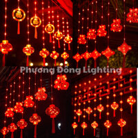 ĐÈN RÈM LỒNG ĐÈN LED TRANG TRÍ LỄ TẾT NHIỀU MẪU