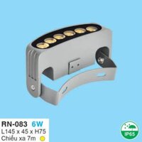 Đèn Rọi Cảnh Quan Cung Tròn Hợp Kim Bạc Chiếu Xa 7m 6W L145 HP-RN083