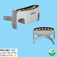 Đèn Rọi Cảnh Quan Cung Tròn Hợp Kim Bạc Chiếu Xa 7m 6W L145 HP-RN084