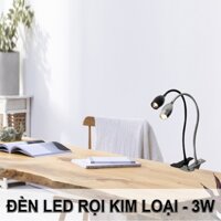 Đèn rọi LED 3W Kẹp đầu giường đọc sách Kiểu dáng cổ điển Model T004, Bóng Led chiếu Làm đèn soi tranh trang trí