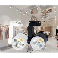 Đèn rọi ray , đèn LED COB 12W 20W 30Ww vỏ trắng , vỏ đen - anh sáng trắng , vàng , trung tín