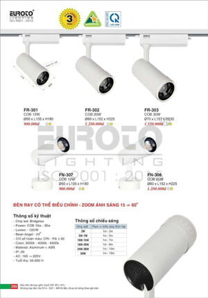 Đèn rọi ray FR301