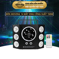 Đèn sân khấu 14 mắt led laser 150W Disco Light cảm biến âm thanh, chớp RGB cho sân khấu sự kiện đám cưới phòng karaoke
