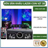 Đèn sân khấu lazer con vịt 500 hiệu ứng nháy theo nhạc dành cho sân khấu, phòng hát kraoke phòng bay phòng bar TÀI